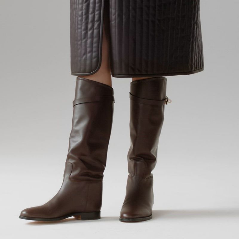【BOHEMIAN SEOUL】ECLIPSE SLEEK LEATHER FLIP FLOP BOOTS BOHEMIAN SEOUL】ECLIPSE SLEEK LEATHER FLIP FLOP BOOTS ブーツ